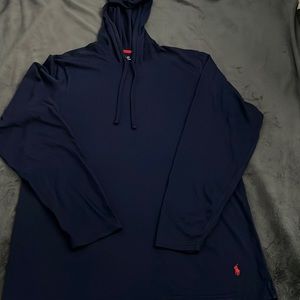 Small Polo Hooded Long sleeve Shirt